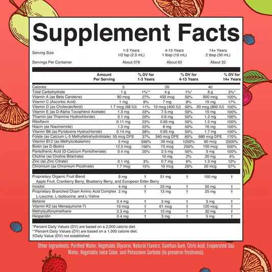 Liquid Morning Multivitamin Essentials+