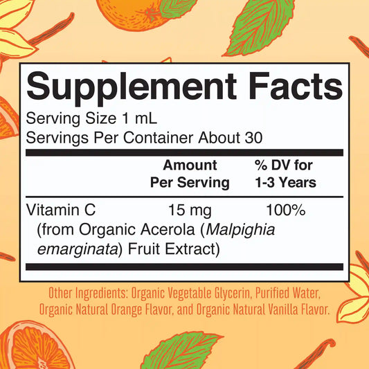 Organic Toddler Vitamin C Liquid Drops